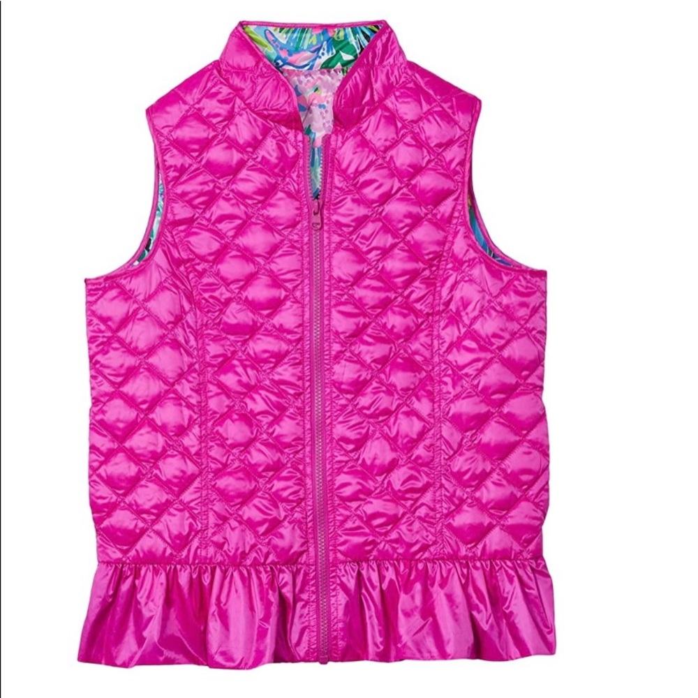 NWOT Lilly Pulitzer Kids Reversible Vest- Sz 10/12